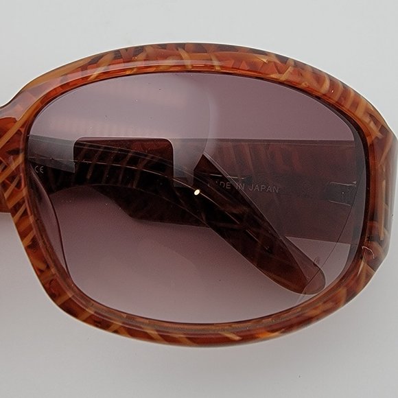 Sama PS-P Amber Mesh Frame Brown Gradient Lens Sunglasses Japan 56-17-120 main image 7